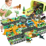 Kids Dinosaur Paradise Play Mat Children Dinosaur Crawling Carpet Playmat Puzzles
