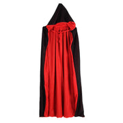 Unisex Christmas Halloween Velvet Reversible Hooded Cape Cloak