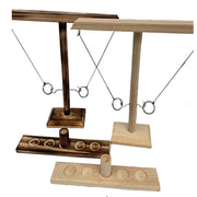 Wooden Hooks Ring Toss Game Throwing Interactive Game