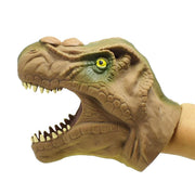 Kids Silicone Dinosaur Hand Puppet Gloves Story Telling Dinosaur Viper Snake Toy