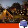 LED Solar Star Curtain String Light for Christmas Decoration