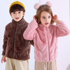 Autumn Winter Children Plush Flannel Coats Thick Fleece Warm Coat