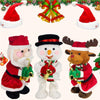 Santa Claus Snowman Elk Christmas Electric Musical Plush Toy for Kids