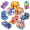 Bambini Infinity Cube Fidget Stress Reliefing Game Toy Decompressione Cube Puzzle