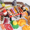BBQ Simulation Chinese Western Food Kitchen Tableware Toy Set
