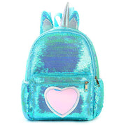 Dazzling Unicorn Backpack Sequin Cute Satchel Kids Children Travel Bookbag