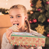 Christmas Kraft Paper Cookie Box Food Packaging Bags