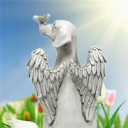 Sleeping Angel Dog with Wings Garden Creative Resin Statue