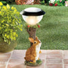 Cute Solar Powered Garden Animal Statue Ornament Lamp