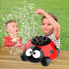 Kids Beetle Bubble Machine Outdoor Electric Cute Ladybug Bubble Maker with Light