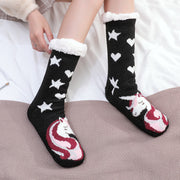Women's Warm Funny Slipper Socks Autumn Winter Anti-slip Long Socks