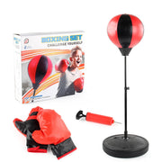 Kids Punching Bag with Boxing Gloves Standing Punching Ball Toy Set