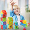Blocchi di costruzione colorati per bambini Giocattoli educativi di puzzle a blocchi di costruzione della casa ad incastro