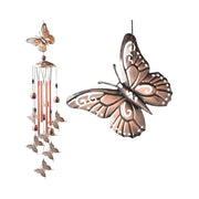 Metal Butterfly Wind Chimes Pendant for Garden Home Decoration