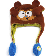 Cappello per orecchie in movimento animale a maglia calda per bambini