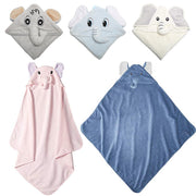 Unisex Baby Soft Warm Elephant Hooded Bath Towel