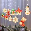 LED Snowflake Star Shaped Christmas Tree Hanging Light String