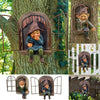 Outdoor Garden Funny Flip Window Resin Gnomes 3D Ornaments