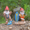 Fun Resin Crafts Waterproof Garden Gnome Statue Landscape Ornaments