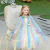 Little Girls Princess Sequins Cosplay Cape for Halloween