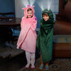Super Soft Unicorn Lighted Hooded Cape Blanket for Kids