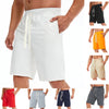 Mens Solid Color Loose Casual Pants with Drawstring Pockets
