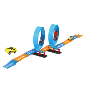 Building Block Railway Eject Rail Race Truck Car Toy Set