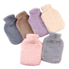 Hot Water Bottle Hand Warmer Plush Cover Classic Rubber Cosy Bag