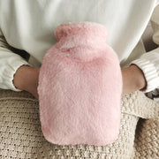 Hot Water Bottle Hand Warmer Plush Cover Classic Rubber Cosy Bag