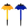 2 PCS Solar LED Color Gradient Flashing Waterproof Umbrella Light
