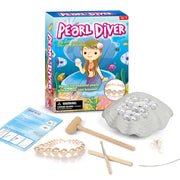 DIY Assembled Dig Pearl Seashell Bracelet Toy Set for Kids