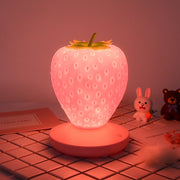Bedside Cute Silicone USB 3 Modes Touch Strawberry Night Light