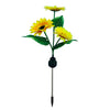 2 Packs LED Solar Sunflower Plug Lamps with 3 Sunflowers