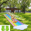 PVC Rainbow Cloud Lawn Water Slides for Kids Adults