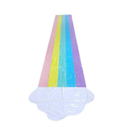 PVC Rainbow Cloud Lawn Water Slides for Kids Adults