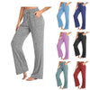 Womens Loose Casual Wide Leg Pants With Pockets