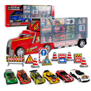 Kids Hand-held Simulation Cars Truck Construction Truck Vehicle Toy Set