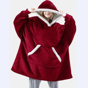 Oversized Hoodie Blanket Super Soft Warm Wearable Blanket Sweatshirt