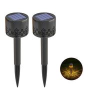 2 Pack Solar Waterproof Path Lawn Staking Induction Light