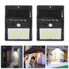 2 Pieces Human Body Induction LED Solar Wall Lamp
