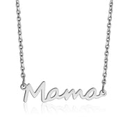 Cute Mama Letters Pendant Stainless Steel Necklace Jewelry Gift