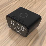 Wireless Charger Bluetooth Speaker LED Smart Digital Clock