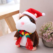 Talking Hamster Plush Christmas Early Learning Interactive Toy
