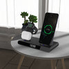 3-in-1 Fast Wireless Charger Stand Alarm Clock for Samsung Huawei IPhone
