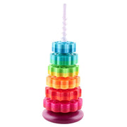 Funny Rainbow Rotating Tower Kids Stacking Toy Brain Game