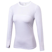 Women Long Sleeve Quick Dry Breathable Solid Sports Tops