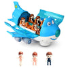 Electric Airbus Simulation Model 360 Rotating Music Light Children's Toy Plane