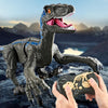 Giocattoli di simulazione di dinosauro con telecomando elettrico per bambini con suoni e luci