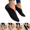 Women Fashion Pointed Toe Flat Suede Casual Shoes