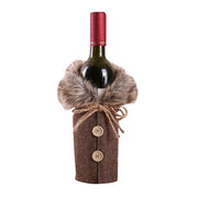 Christmas Santa Claus Outfit Wine Bottle Cover Bag